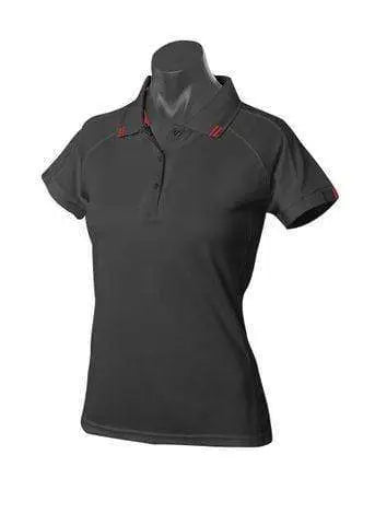 Aussie Pacific Flinders Women's Polo Shirt 2308 Casual Wear Aussie Pacific Black/Red 6